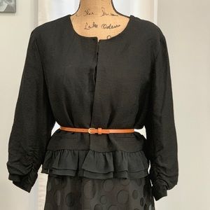 Elle black jacket blazer size XL